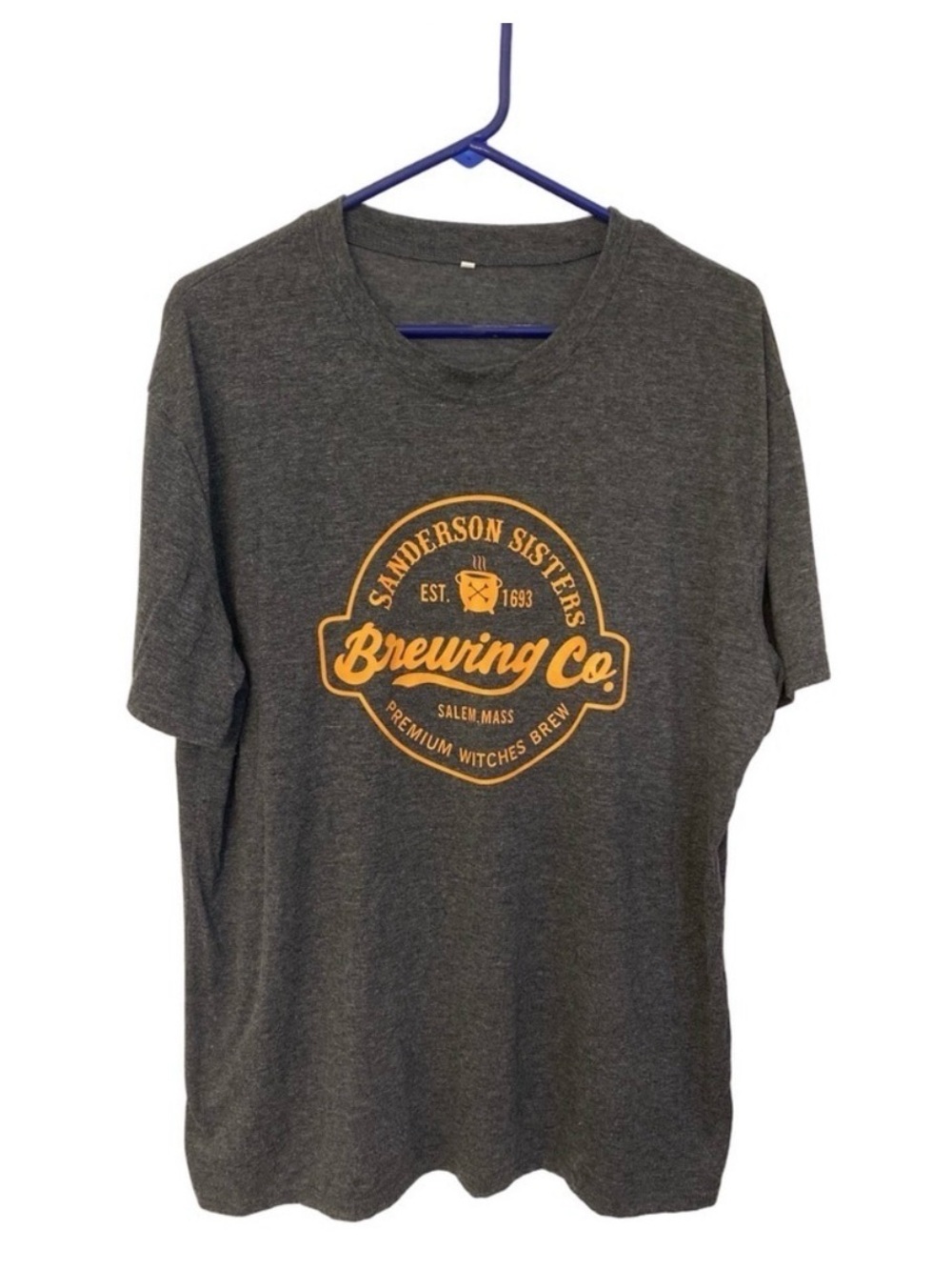 Sanderson Sisters Brewing Co Hocus Pocus Graphic Tee Heather Grey 2XL